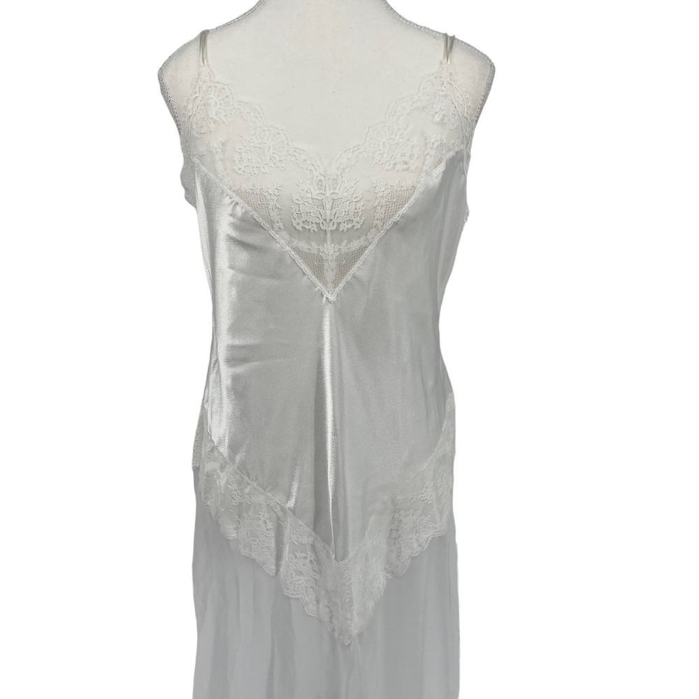 Vintage Nightgown & Robe Set Me 2 Sleepwear White ILGWU Women’s Large - Picture 6 of 16